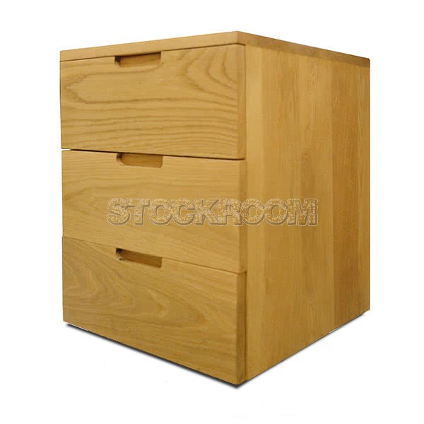 Pentti Solid Wood 3 Drawers Cabinet