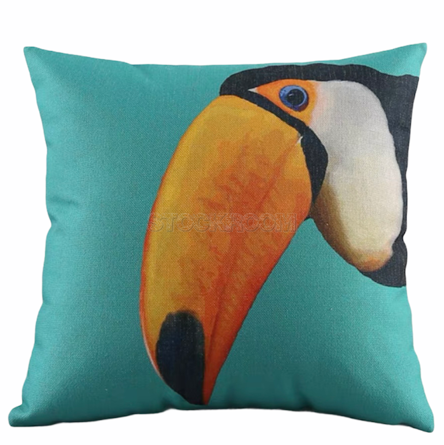 Colorful Parrot Decorative Cushion