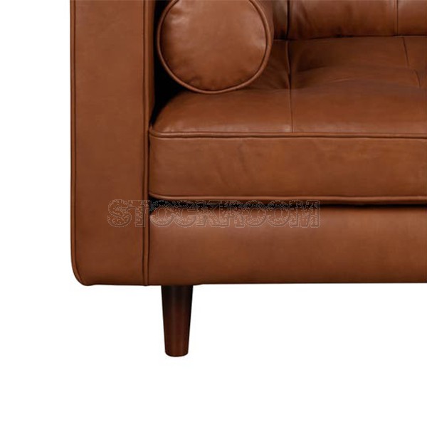 Copenhagen Leather Sofa - 3 Seater