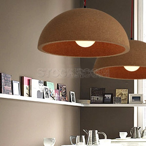 Cork Dome Pendant Lamp