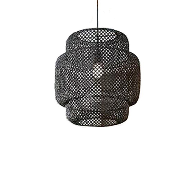 Craft bamboo wicker rattan Dome Pendant Lamp