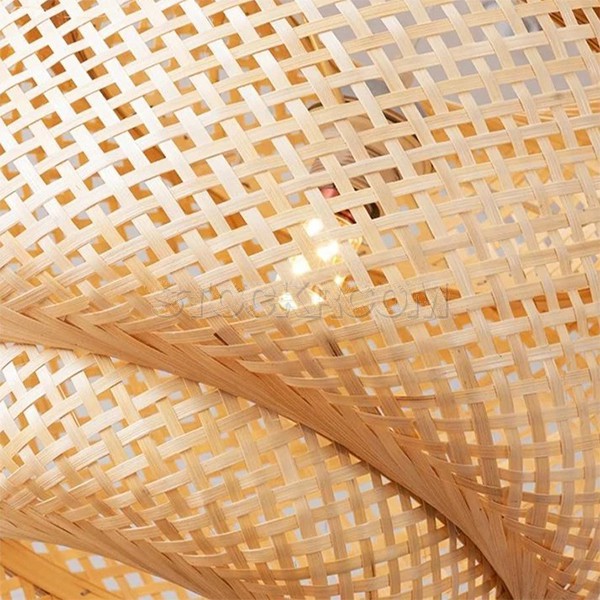 Craft bamboo wicker rattan Dome Pendant Lamp