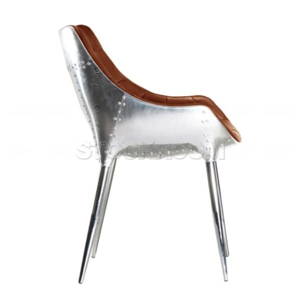 Craig Aviator Leather Dining Chair
