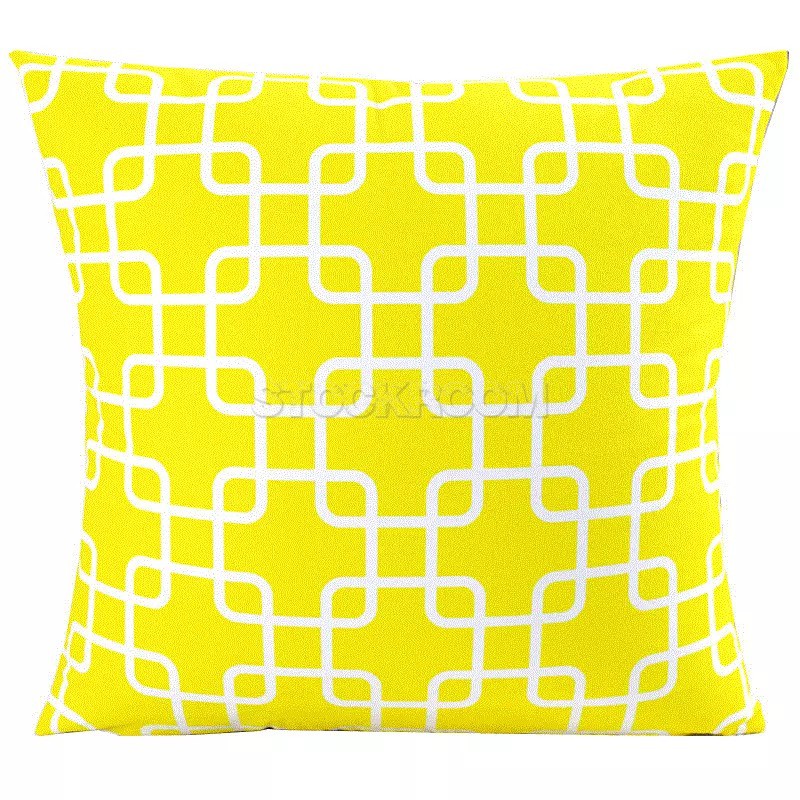 German Square Pattern Cushion