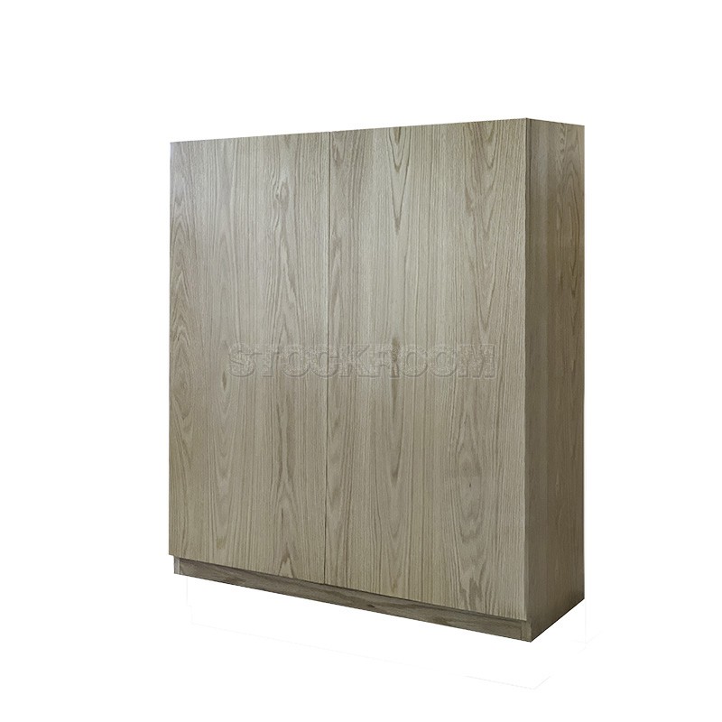 Curt Style Oak Wood Shoe Cabinet