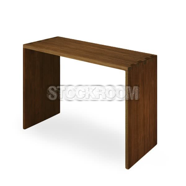 Clemma Solid Oak Wood High Console Table / Bar Table