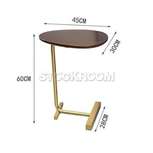 Dalia Gold Frame Side Table