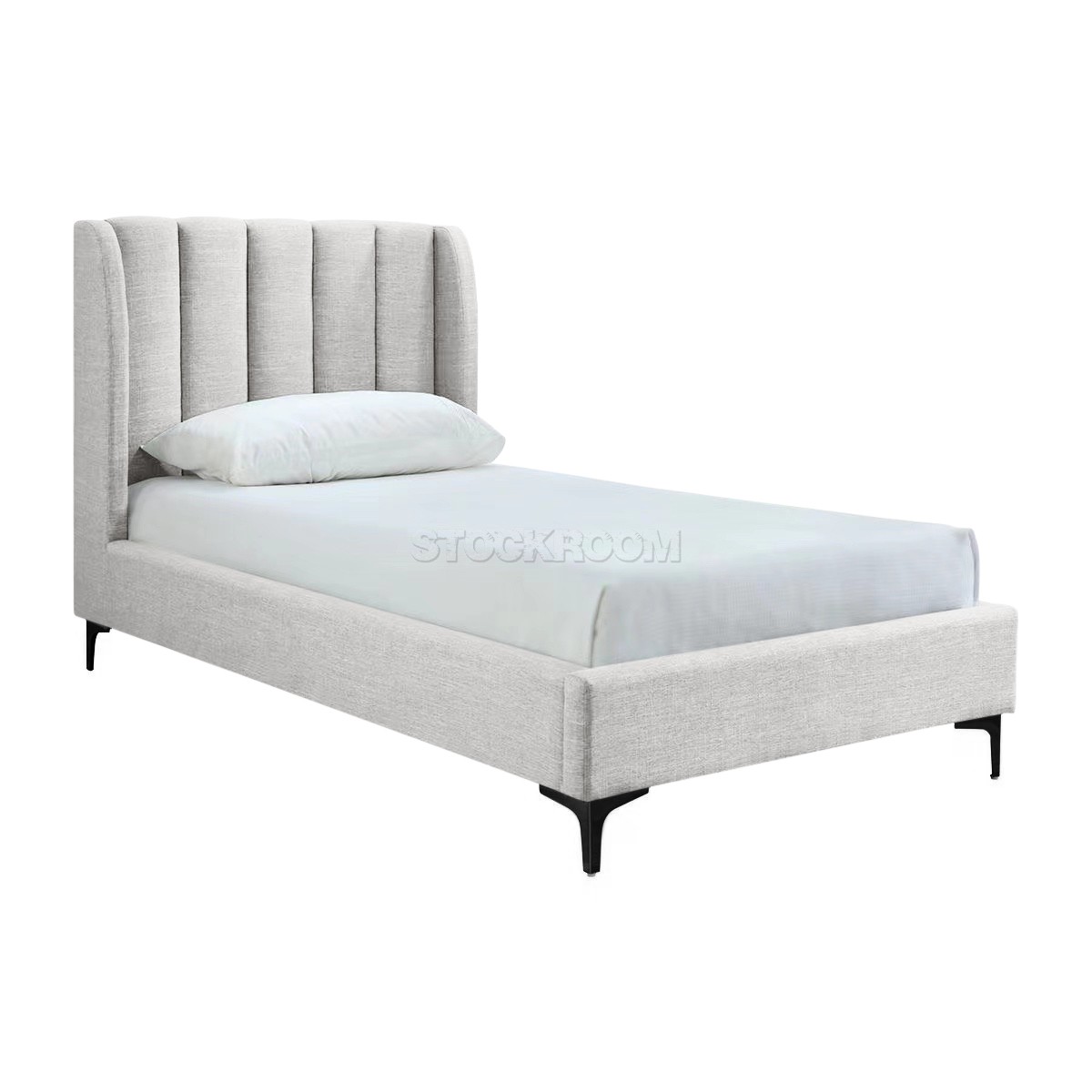 Dalton Fabric Upholstered Single Bed Frame