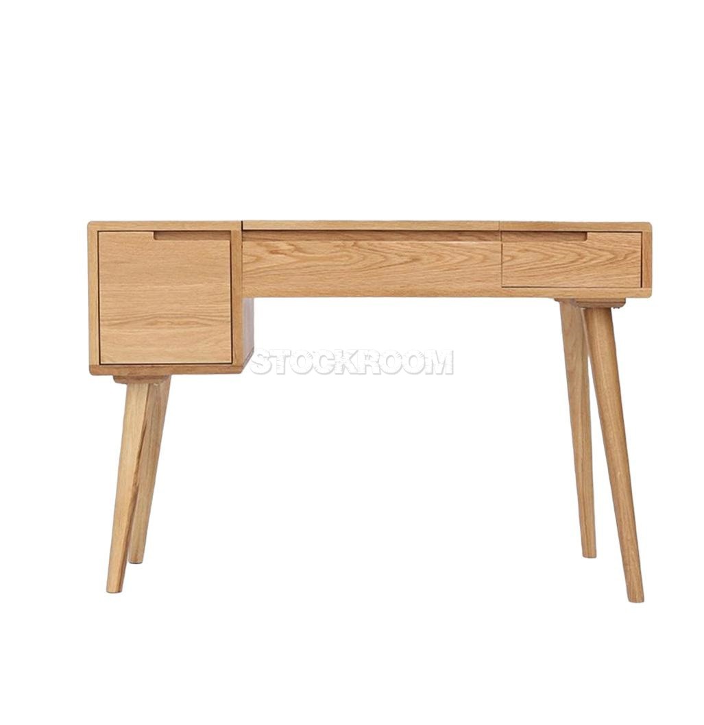 Dana Solid Oak Wood Desk / Dressing Table