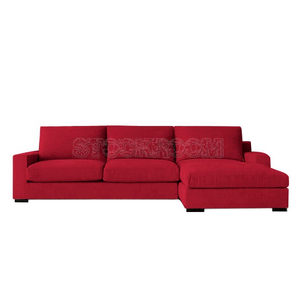 Darryl Fabric Feather Down Sofa - L shape