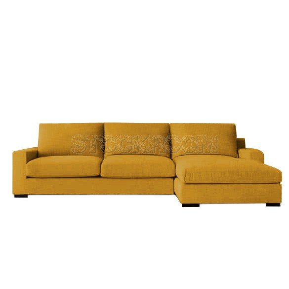 Darryl Fabric Feather Down Sofa - L shape