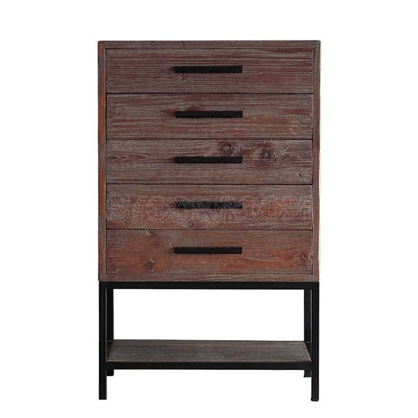 Davin Industrial Vintage Style Storage Cabinet