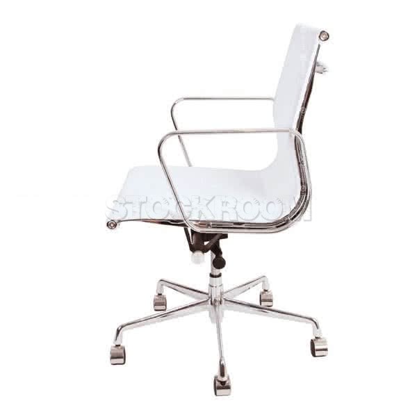 Mesh Executive Office Chair - Mid-back - With Wheels and Adjustable