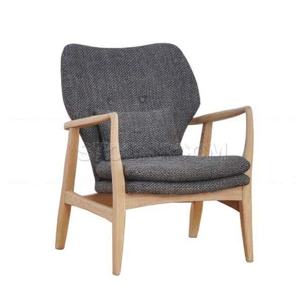 Solomon Solid Wood Lounge Chair / Armchair