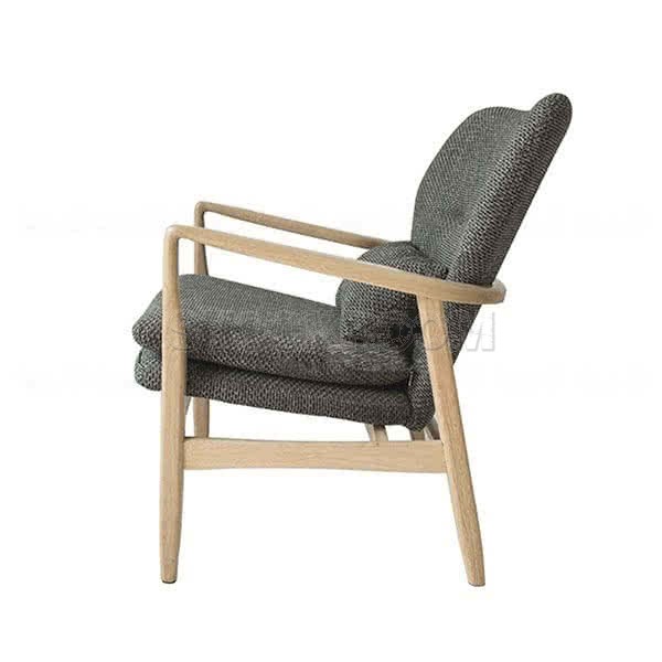 Solomon Solid Wood Lounge Chair / Armchair