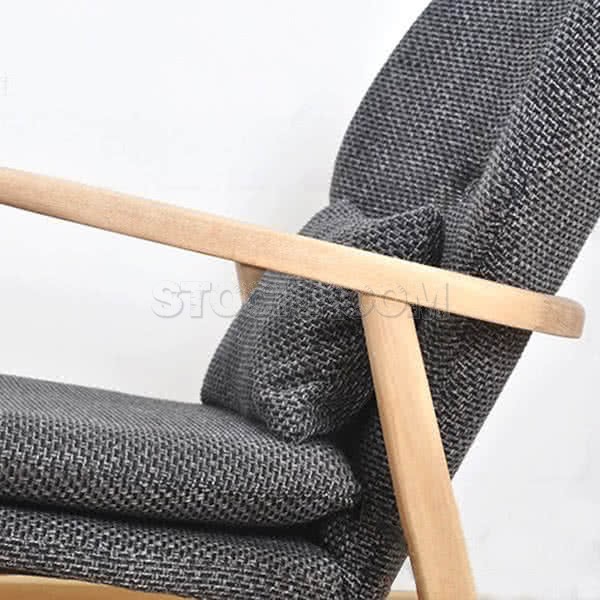 Solomon Solid Wood Lounge Chair / Armchair