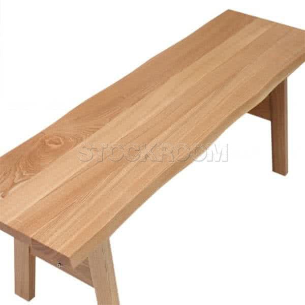 Bence Solid Oak Wood Multi-Purpose Bench and Coffee Table