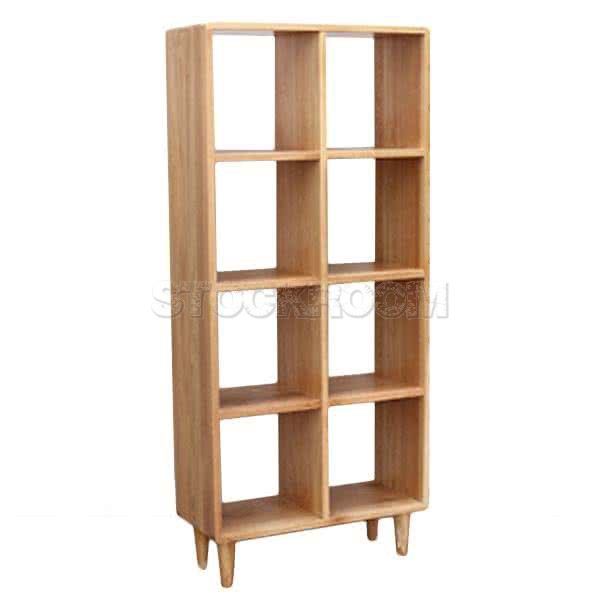 Adler Solid Oak Cubic Shelf 4 Rows