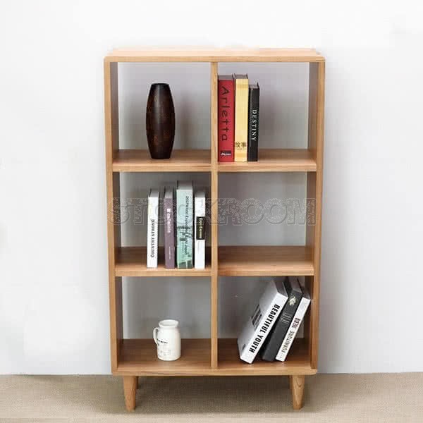 Adler Solid Oak Cubic Shelf 3 Rows