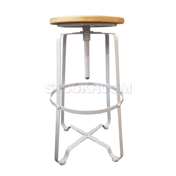 Loft Style Industrial Adjustable Bar Stool