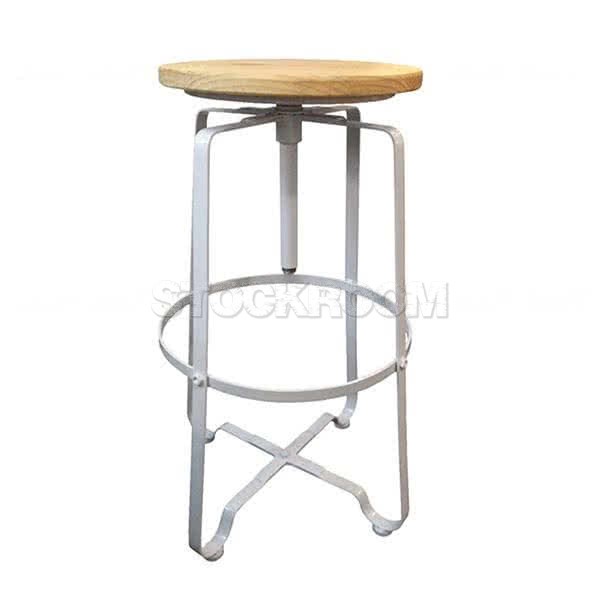 Loft Style Industrial Adjustable Bar Stool