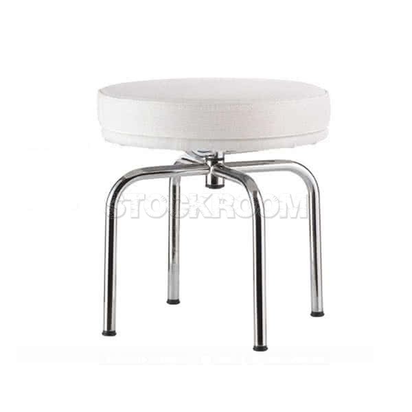 Le Corbusier LC8 Style Swivel Stool / Ottoman