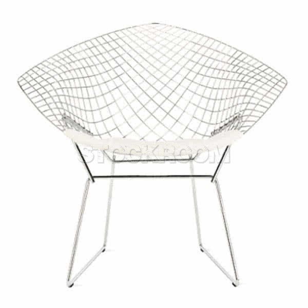 Bertoia Style Diamond Lounge Chair