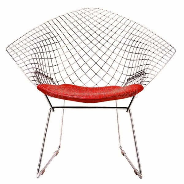 Bertoia Style Diamond Lounge Chair