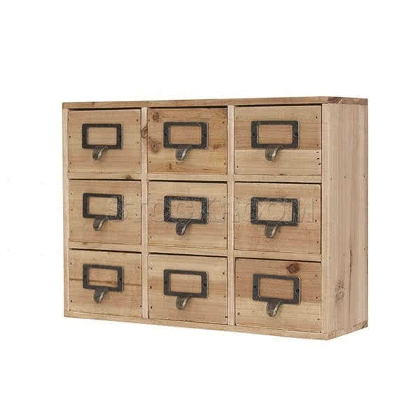 Easton Fir Solid Wood 9 Drawers