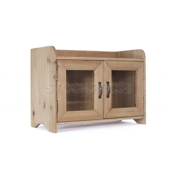 Terri Solid Fir Wood Mini Display Cabinet