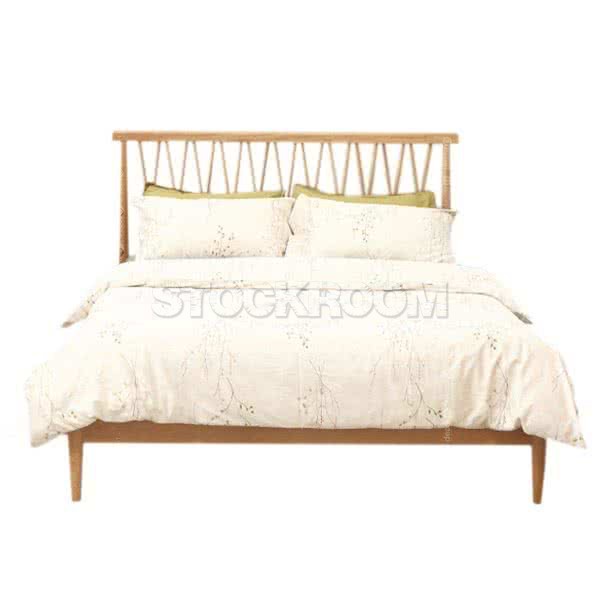 Devon Solid Oak Wood Bed - More Sizes
