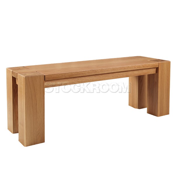 Alexandera Chunky Solid Oak Wood Dining Table