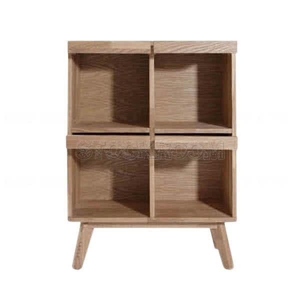 Sandra Solid Oak Wood Bookcase