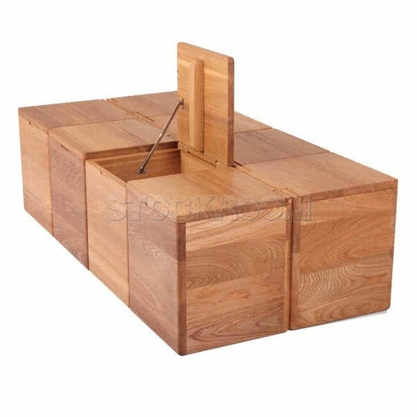Crew Solid Wood Multi-functional Modular Storage Cube