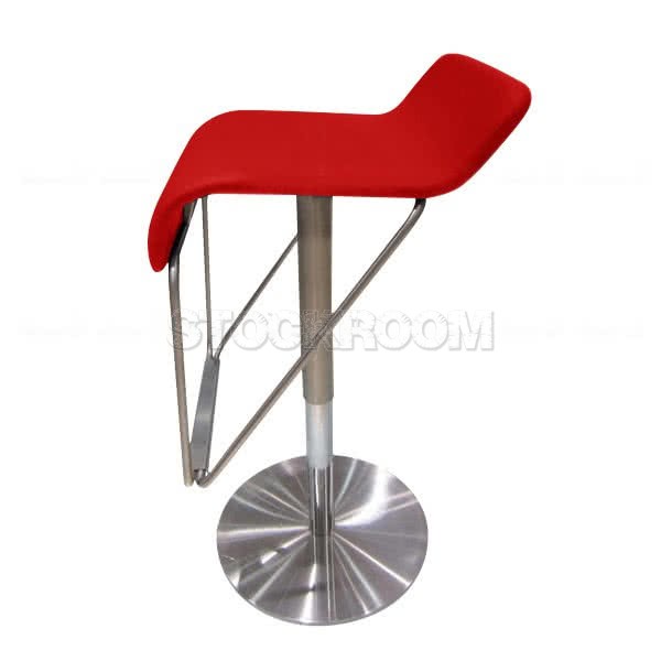 Kael Leather Swivel Adjustable Bar Stool