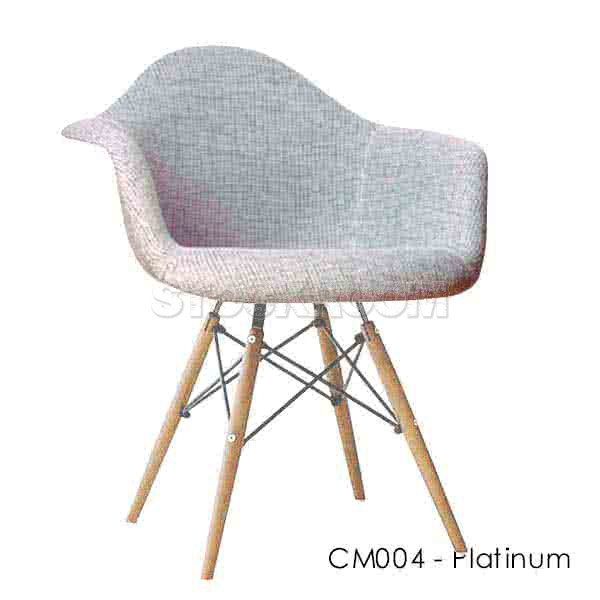 Charles Eames DAW Style Chair - Upholstered - Full Fabric