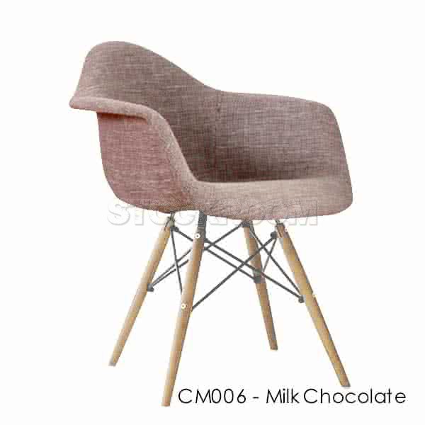 Charles Eames DAW Style Chair - Upholstered - Full Fabric