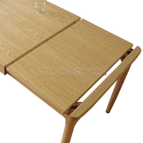 Karla Solid Oak Wood Extendable Dining Table