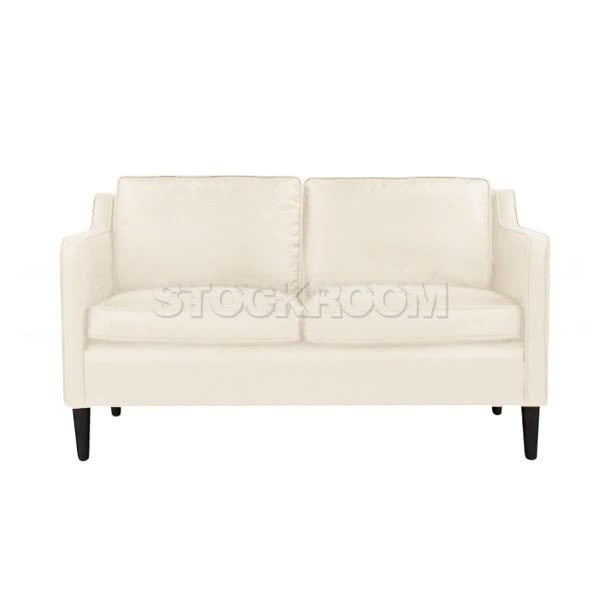 Veronica Contemporary Fabric / Leather Sofa - 2 Seater 