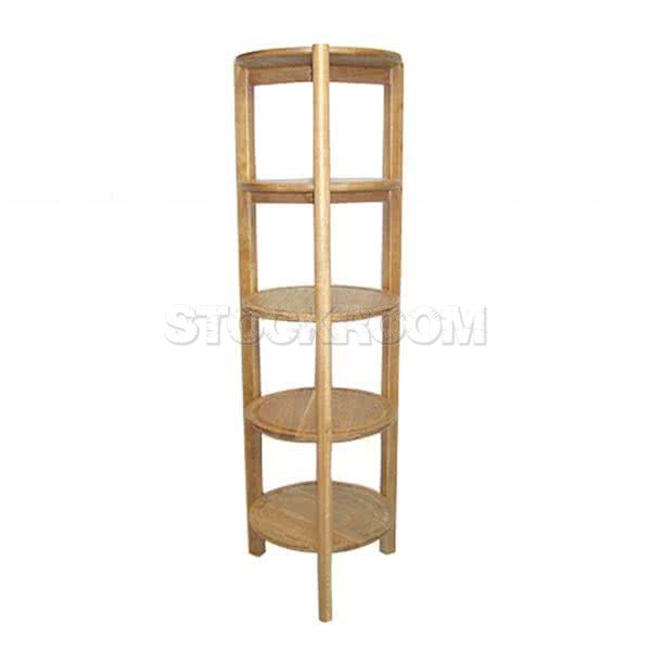 Stockroom Barnaby Solid Oak Round Shelf