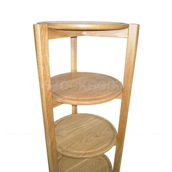 Stockroom Barnaby Solid Oak Round Shelf