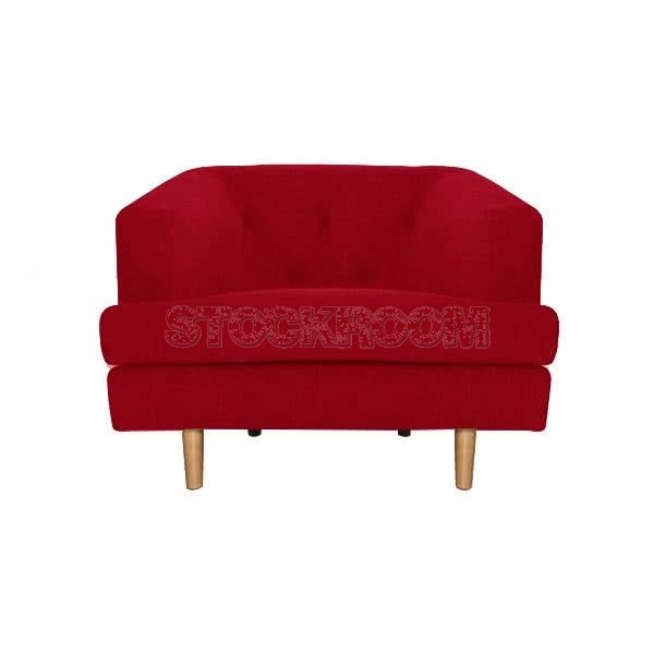 Stockroom Albert Fabric Lounge Chair and Single Seater Sofa