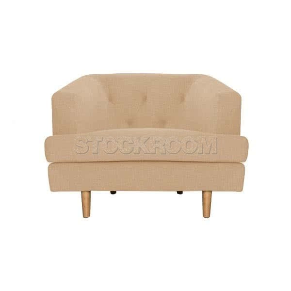 Stockroom Albert Fabric Lounge Chair and Single Seater Sofa