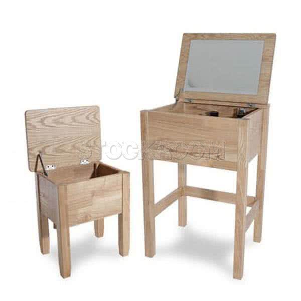 Ghislain Solid Wood Dressing Table Set