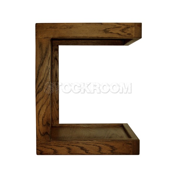 Amherst Cantilever Solid Wood Side Table
