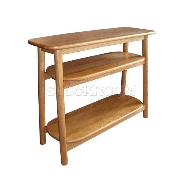 Parastu Solid Oak Wood Console Table 