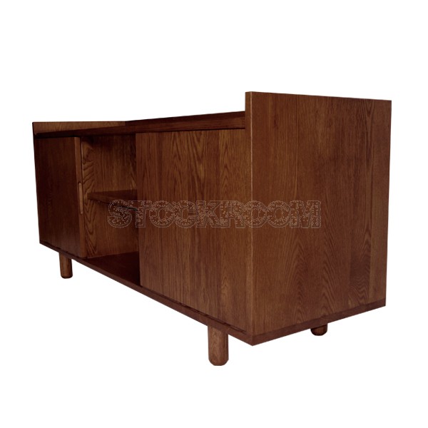 Dempsey Solid Oak Wood Cabinet and Media Unit