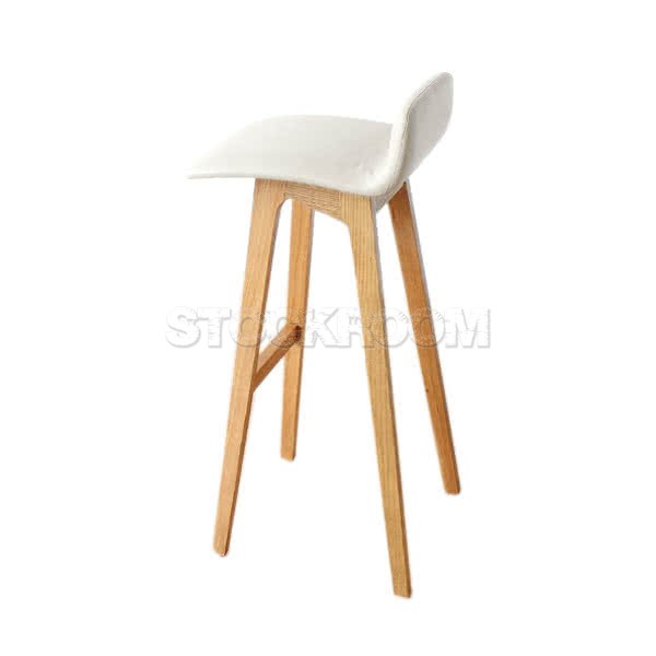 Bentwood Leather Bar Stool