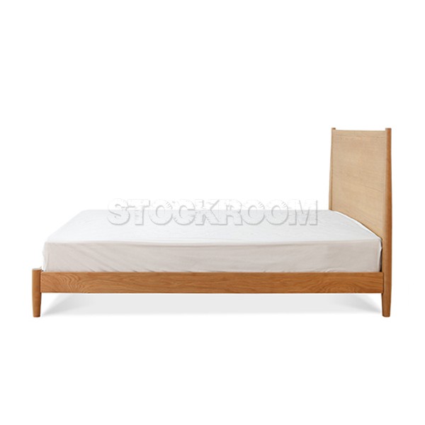 Stewart Solid Oak Wood Bed - More Sizes