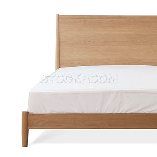 Stewart Solid Oak Wood Bed - More Sizes